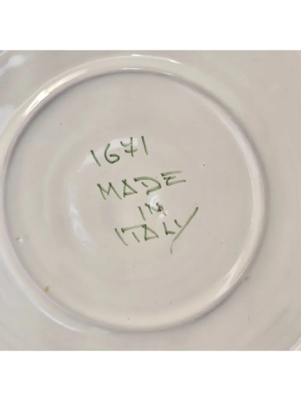 Vintage Italian 1671 Octagonal Lunch Plate 9.75